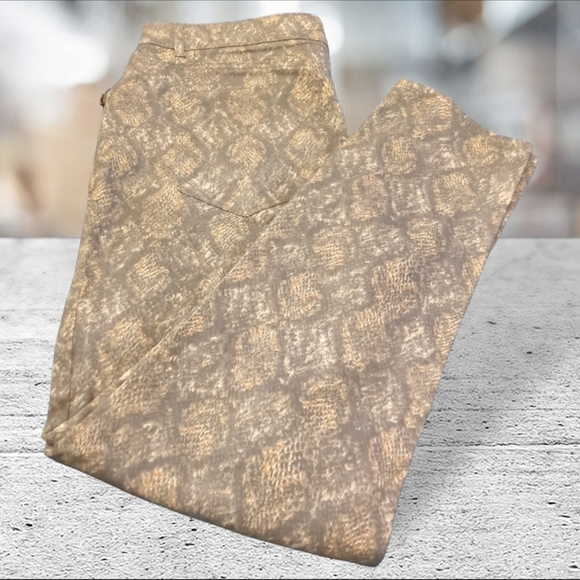 Democracy snake skin print stretch jeans size 16 - Picture 4 of 16